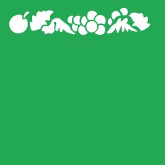 Fruits Stencil Border