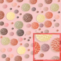 Globe Thistle Pink Pattern