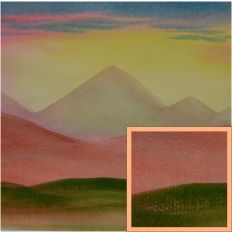 Mountain Sunrise Watercolour