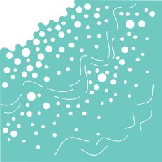 Foamy Waves Stencil