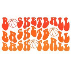 Retro Basketball Word