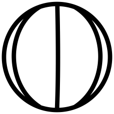 Basketball Ball Outline