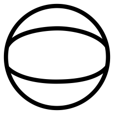 Basketball Ball Outline