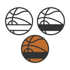 Basketball Name Tag