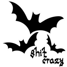 Bat S**t Crazy Halloween T-shirt SVG