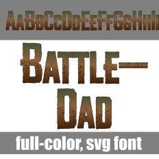 Battle-dad Color Font
