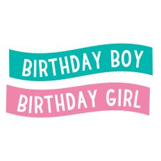 Birthday Boy and Girl Banner