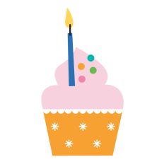 Cupcake with Candle