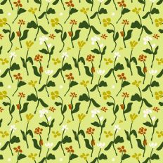 Pretty Floral Printable Pattern Background Yellow