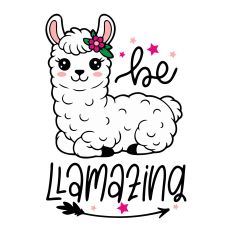 Be Llamazing SVG Quote