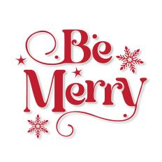 Be Merry Christmas SVG Quote