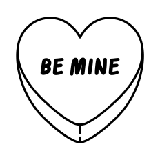 Candy Heart SVG | Valentine's Day SVG | Valentine's Day Clipart