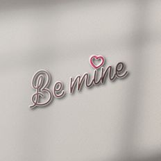 Be Mine Chocolate Heart Digital Sticker


