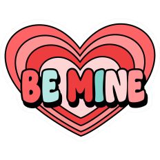 Be Mine Title Nesting Hearts Hey Sugar Valentine’s Day