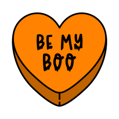 Be My Boo Candy Heart SVG | Halloween Clipart