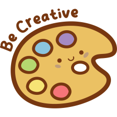 be creative, palette