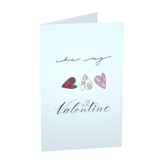 BE MY VALENTINE PRINT AND CUT FOLD CARD