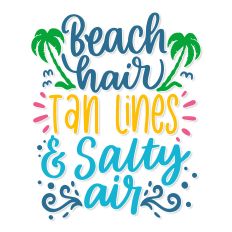 Beach hair tan lines and salty air