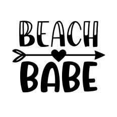 beach babe svg cut file