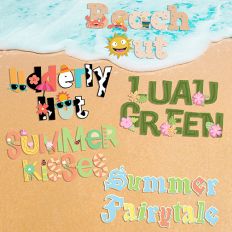 Beach Bum Color Font Bundle
