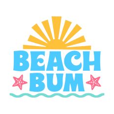 Beach Bum Sunshine – Fun Summer Quote