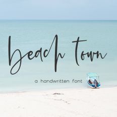 Beach Town Signature Font