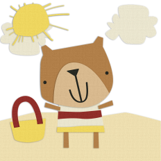 Cute bear svg layered file