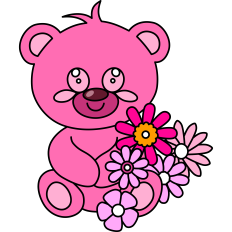 Bear with Flowers