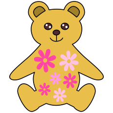 Bear Wearing Flowers