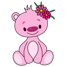 Bear with Flowers