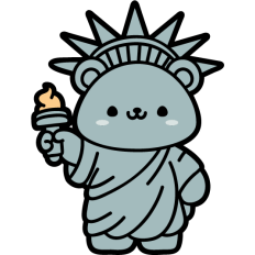 costume bear statue of liberty 
