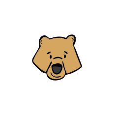 Happy Bear Face Cut File - Woodland - Wilderness