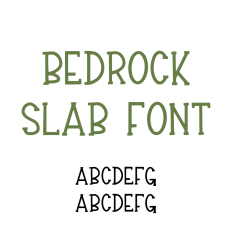 Bedrock Slab Serif Font, Slab Serif Font, Fun Font, Handwritten Font