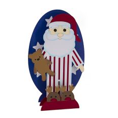 Bedtime Santa Slice Card
