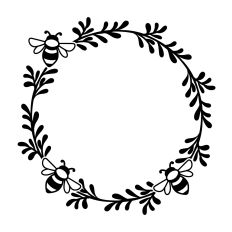 Bee Round Frame