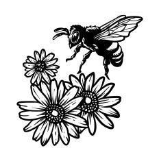 Bee and Daisies