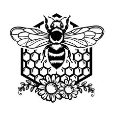 Bee and Honeycomb 