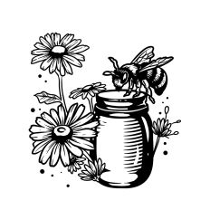 Bee and Honey Jar