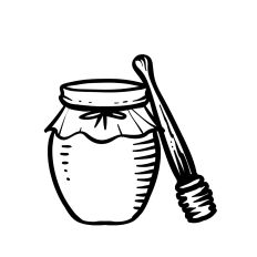 Honey Jar and Dipper