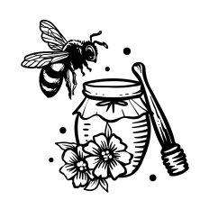 Bee and Honey Jar