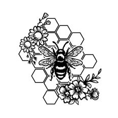 Bee and Honeycomb 