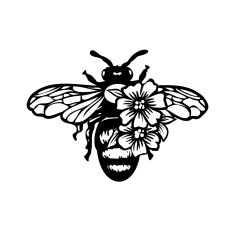 Bee with Floral Wings