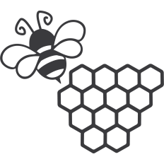 Bee and Honeycomb