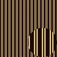 BEE DOUBLE AWNING STRIPE BEACH CLASSIC CREAM BROWN