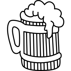 Beer Glass Outline