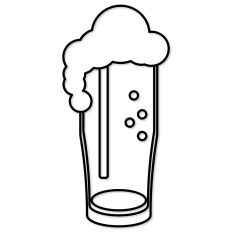 Beer Pint Outline