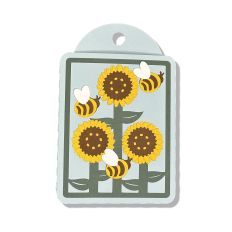 Bees and Sunflowers Gift Card Tag SVG