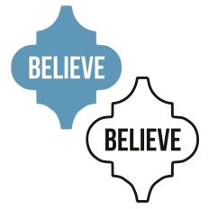 Believe Christmas Ornaments Set
