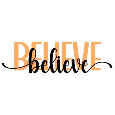 Believe Layered Word