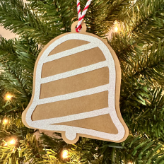 Bell Gingerbread Paper Ornament